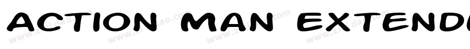 Action Man Extended Bold字体转换